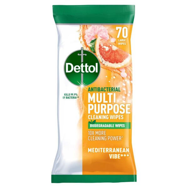 Dettol Med Vibes Multipurpose Wipes 70s