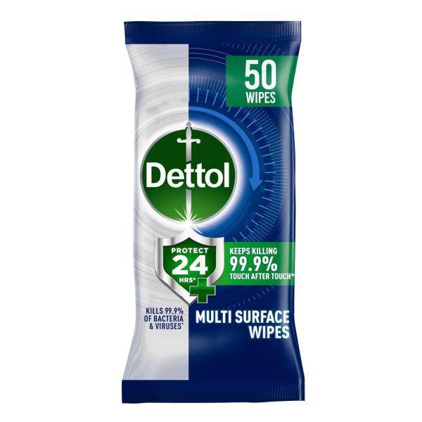 Dettol Protect 24 Hour Antibacterial Wipes Ocean Fresh