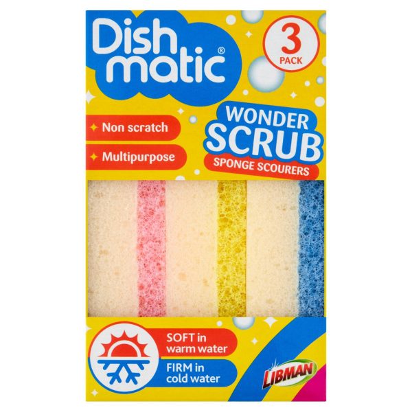 Dishmatic Wonder Scrub Sponge Scourers