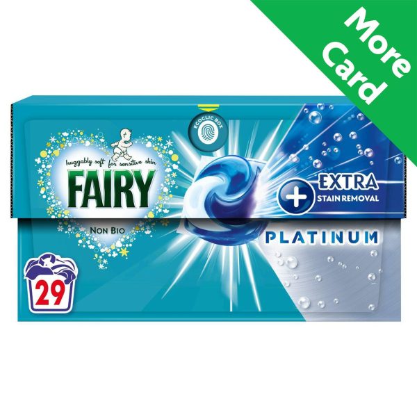 Fairy Non Bio Platinum + Stain Removal For Sensitive Skin Washing Capsules