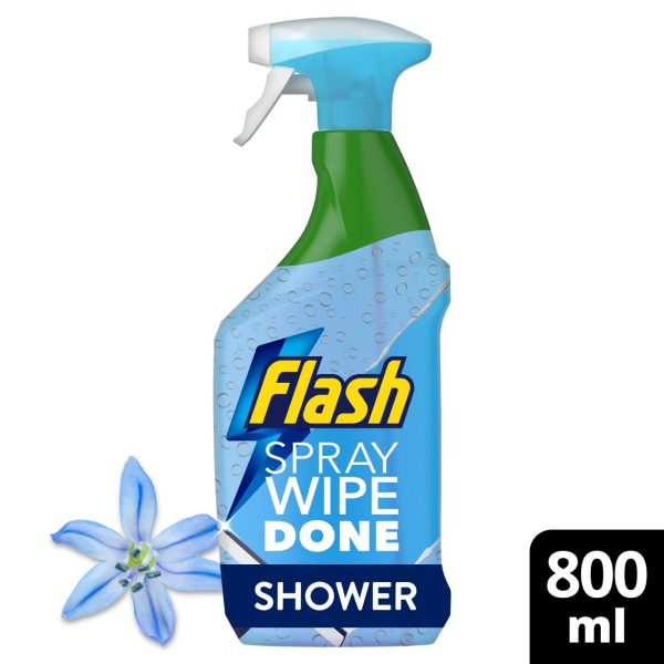 Flash Bathroom Spray Wipe Done Shower