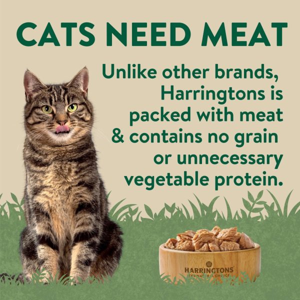 Harringtons Wet Cat Food Pouches Meat in Gravy