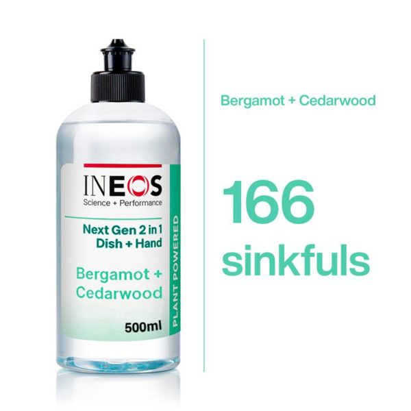 INEOS 2in1 Washing Up Liquid Bergamot + Cedarwood