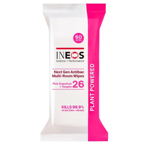 INEOS Antibac Multi-Room Wipes Pink Grapefruit + Tangelo