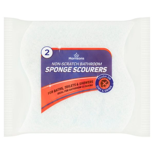 Morrisons 2x Non Scratch Bathroom Scourers