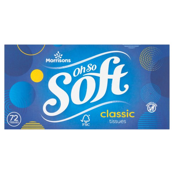 Morrisons 3Ply Regular Facial Tissues 72 Sheets