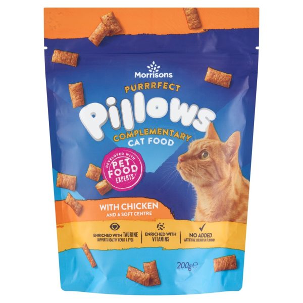 Cat Snack Pillows With Chicken