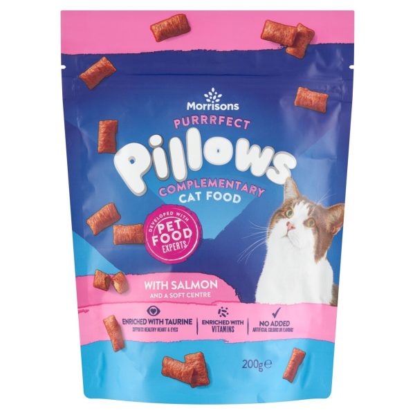 Cat Snack Pillows With Salmon