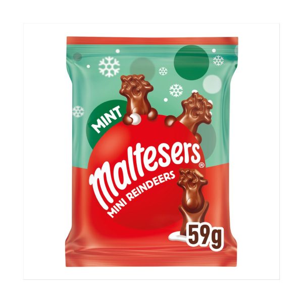 Maltesers Reindeer Chocolate Christmas Mint Mini Treats Bag