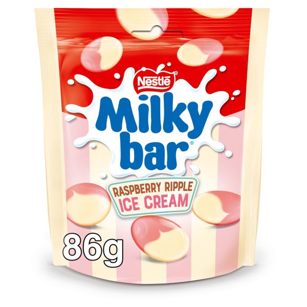 Milkybar Buttons Raspberry Ripple Ice Cream Pouch