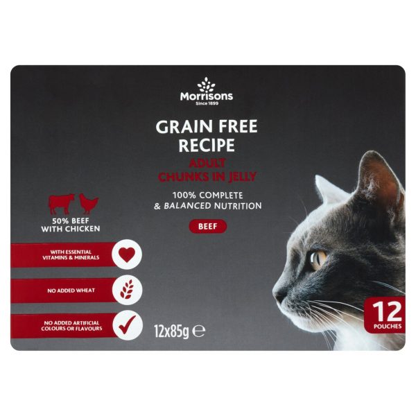 Premium Adult Cat Pouch Beef With Chicken In Jelly