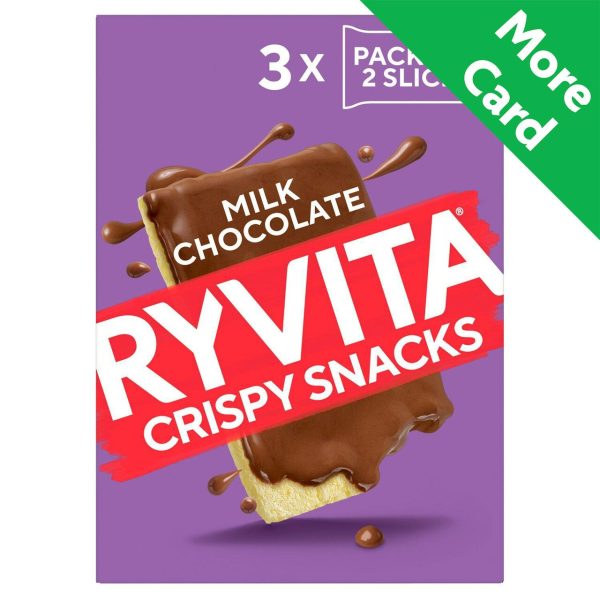 Ryvita Crispy Snacks Milk Chocolate Snack Packs