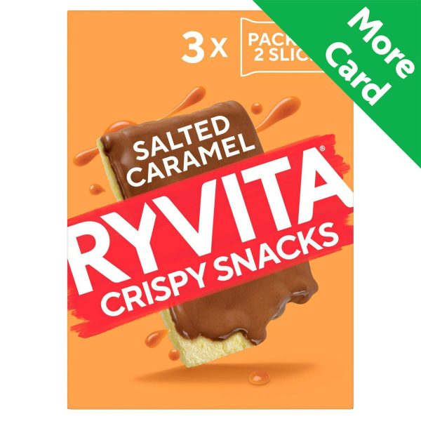 Ryvita Crispy Snacks Salted Caramel Chocolate Snack Packs