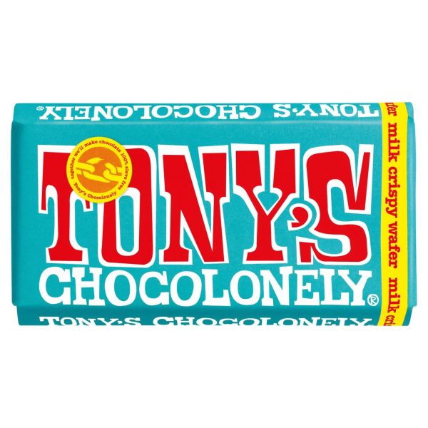 Tony's Chocolonely Fairtrade Milk Crispy Wafer