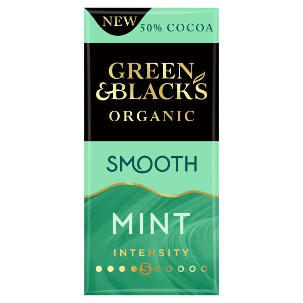 Green & Black's organic smooth dark mint chocolate bar