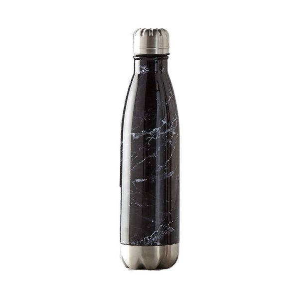 500 ml Black Marble Stainless Steel Vacuum Bottle