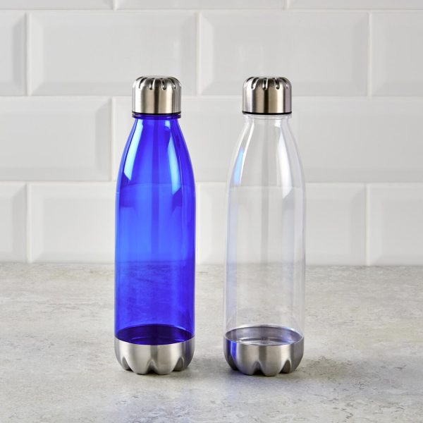 Clear Milk Bottle Shape Water Bottle With Lid 650ml