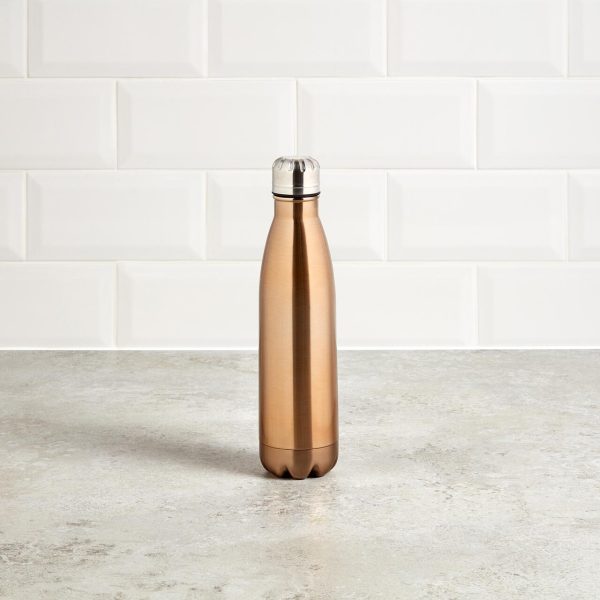 Gold Double Wall Vacuum Bottle 500Ml