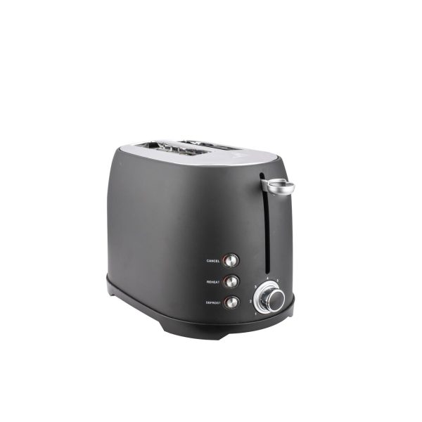 Siena Black 2 Slice Toaster