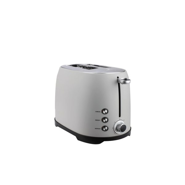 Siena Dove Grey 2 Slice Toaster