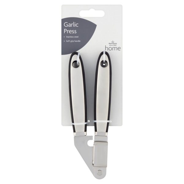 Soft Grip Handled Stainless Steel Garlic Press