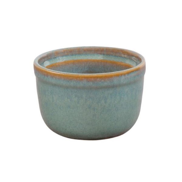 Nutmeg Home Ceramic Ramekin Reactive Green