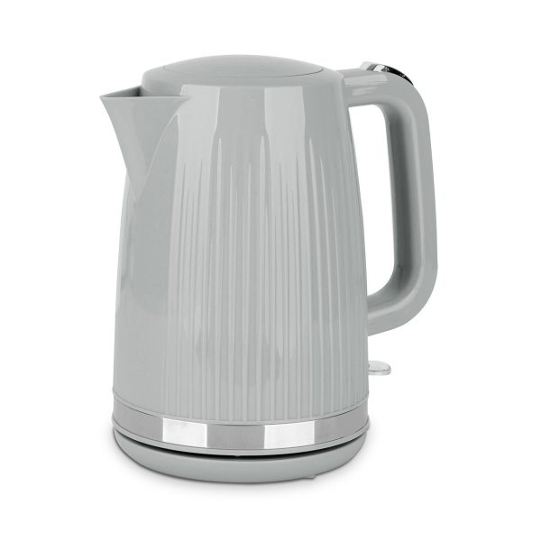 Nutmeg Home Fluted Kettle Grey