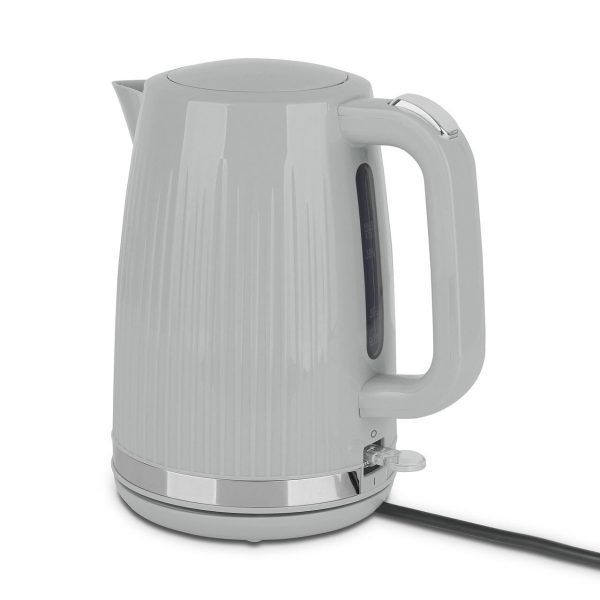 Nutmeg Home Fluted Kettle Grey