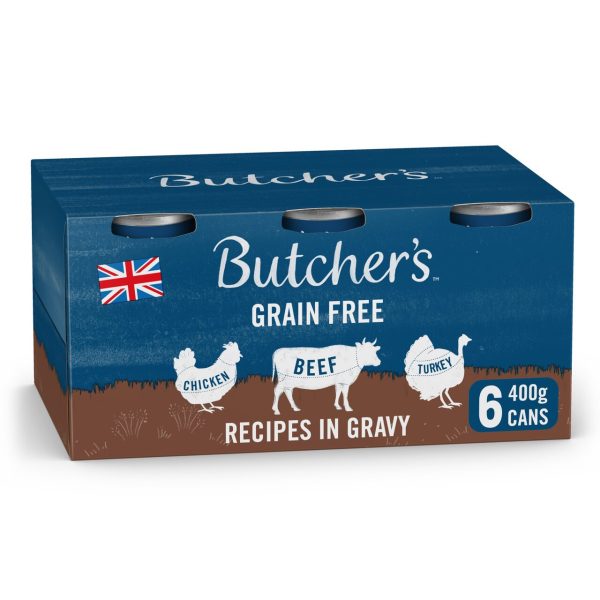 Butcher's Grain Free Variety Pack Dog Food Tins In Gravy