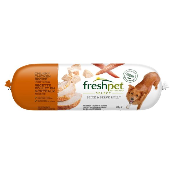 Freshpet Chunky Chicken & Turkey With Vegetables & Rice For Dogs