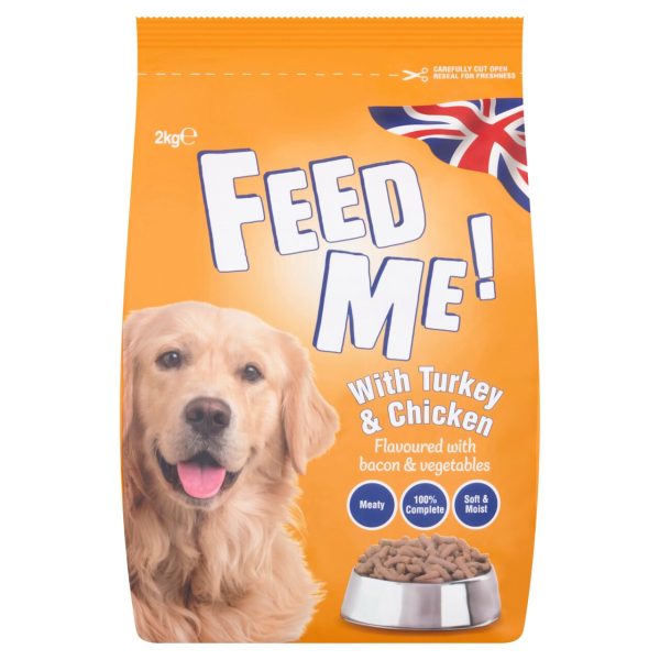 HiLife Feed Me Complete Dry Adult Dog Food Turkey & Chicken, Bacon & Veg