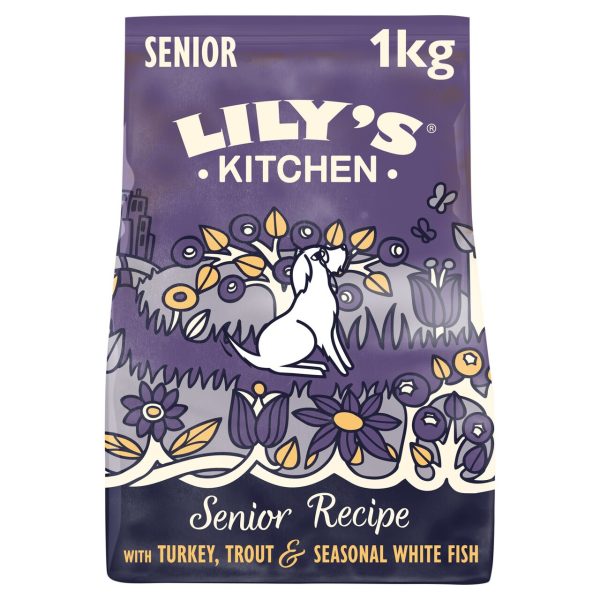 Lily's Kitchen Turkey & Trout Senior Recipe Complete Dry Dog Food