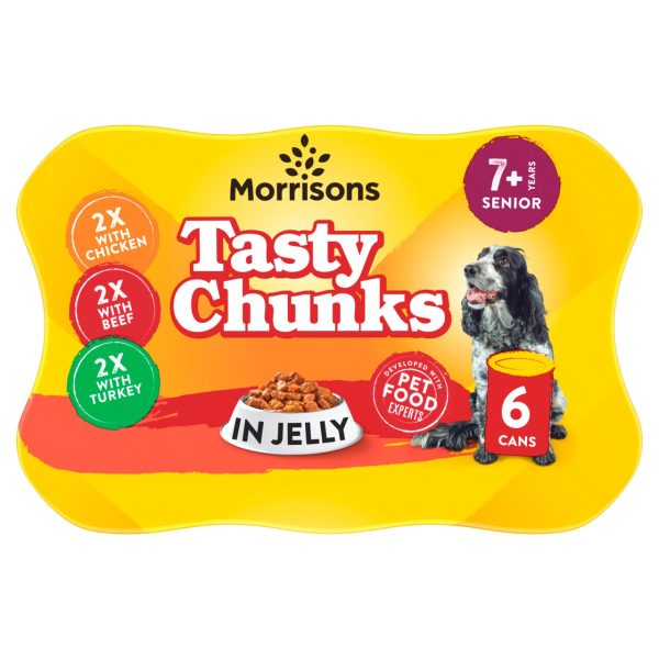 Senior Dog Food Meat Chunks In Jelly