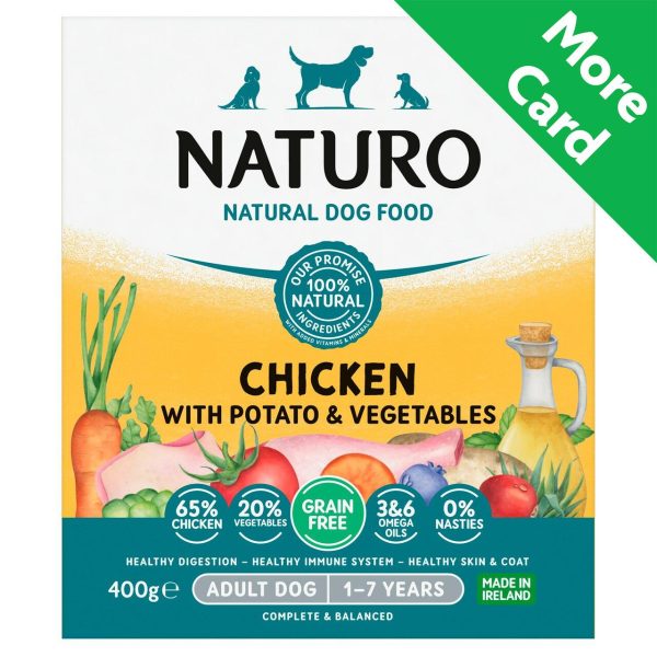 Naturo Grain Free Adult Dog Food In Chicken & Potato With Vegetables