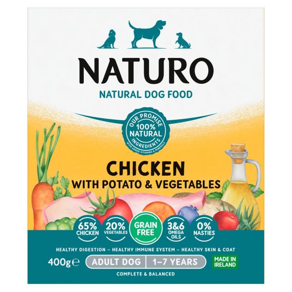 Naturo Grain Free Adult Dog Food In Chicken & Potato With Vegetables