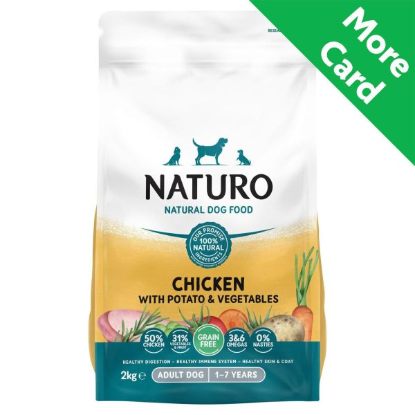 Naturo Grain Free Dry Adult Dog Food In Chicken & Potato With Vegetables