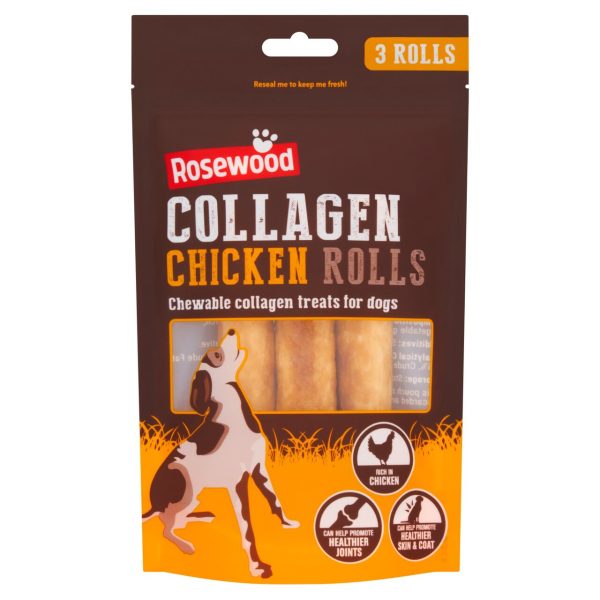 Rosewood Collagen Chicken Rolls Medium