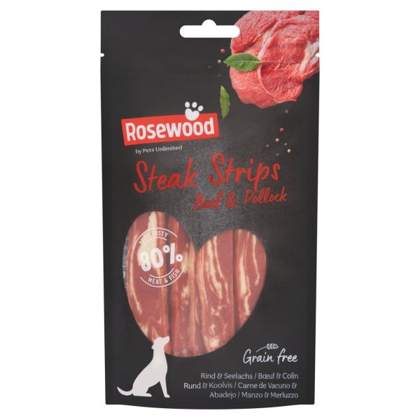 Rosewood Steak Strips - Beef & Pollock