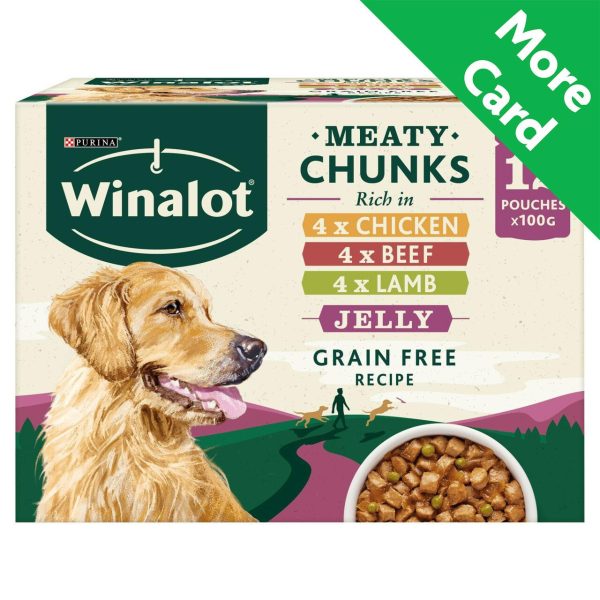 Winalot Wet Dog Food Pouches Mixed in Jelly