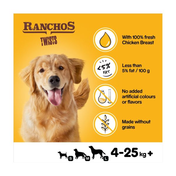 Pedigree Ranchos Twists Adult Dog Treats Chicken Sticks