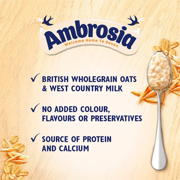 Ambrosia Ready to Eat Golden Syrup Flavour Porridge Pot