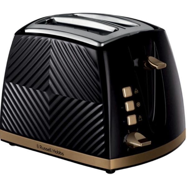 Russell Hobbs Groove 2 Slice Toaster Black