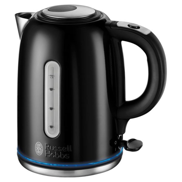 Russell Hobbs Stainless Steel Quiet Boil Kettle Black 20462