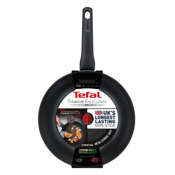 Tefal Titanium Excellence Wok 28cm