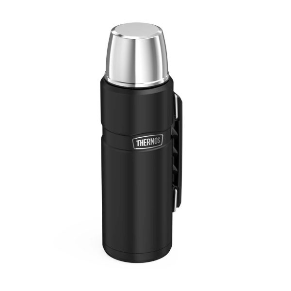 Thermos Stainless Steel 1.2L Matt Black King Flask