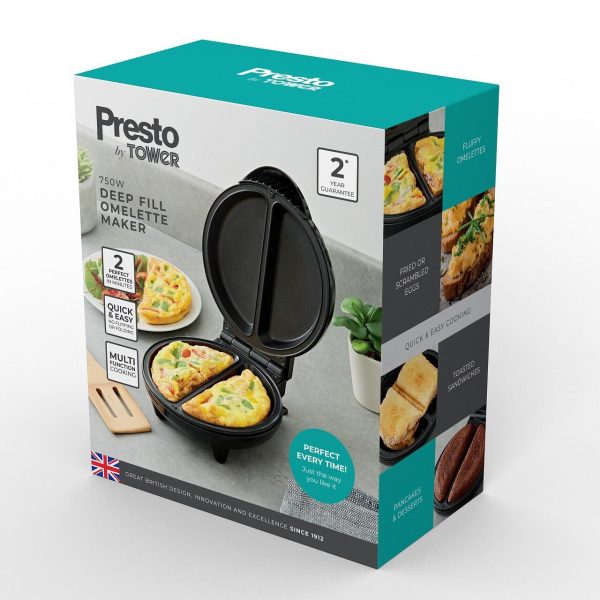 Tower Presto 750W Omelette Maker