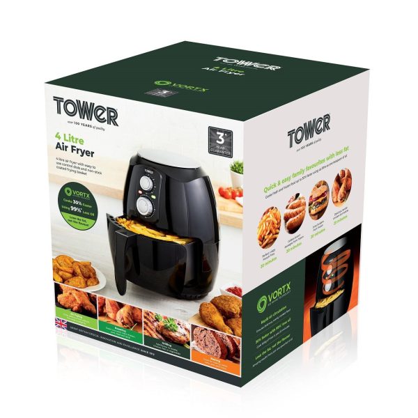 Tower Vortx 4 Litre Air Fryer 1400W