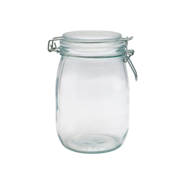 Nutmeg Home Glass Clip Top Jar 1000ml