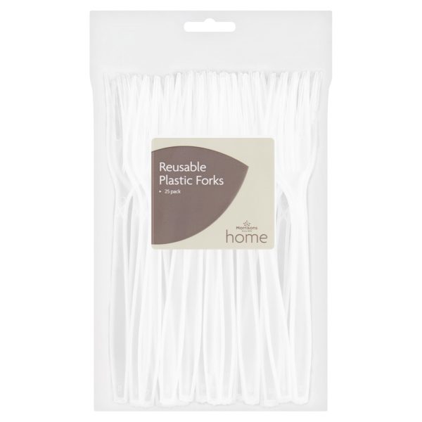 Reusable Plastic Fork 25Pk