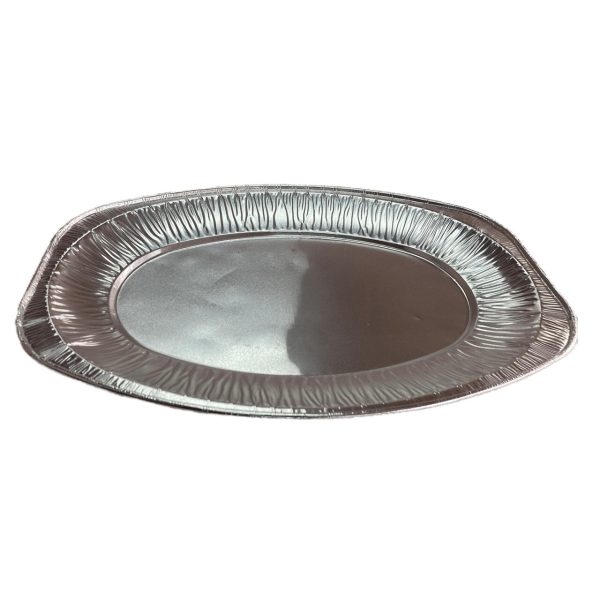 Nutmeg Home Oval Silver Foil Tray